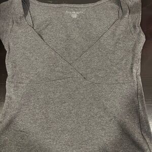 Brandy Melville Charcoal Short Sleeve Top